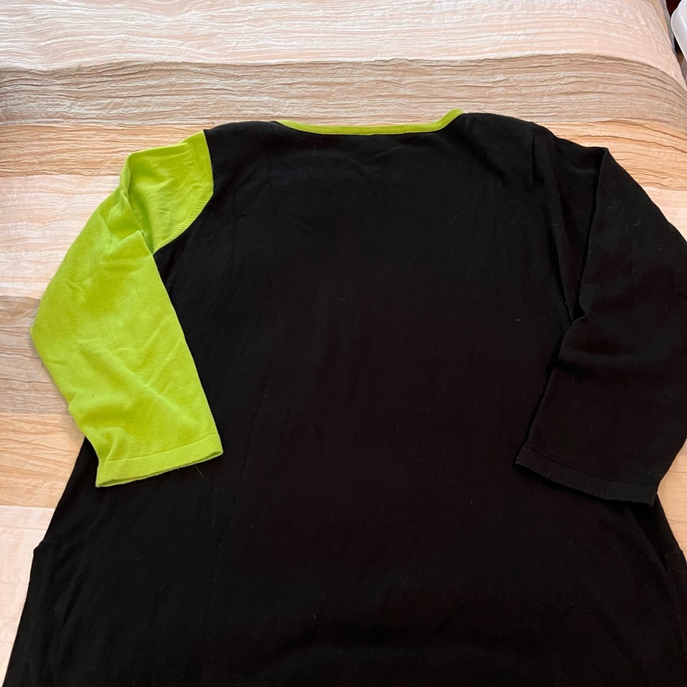 Bob Mackie Asymmetrical Wearable Art Sweater L - Picture 3 of 3